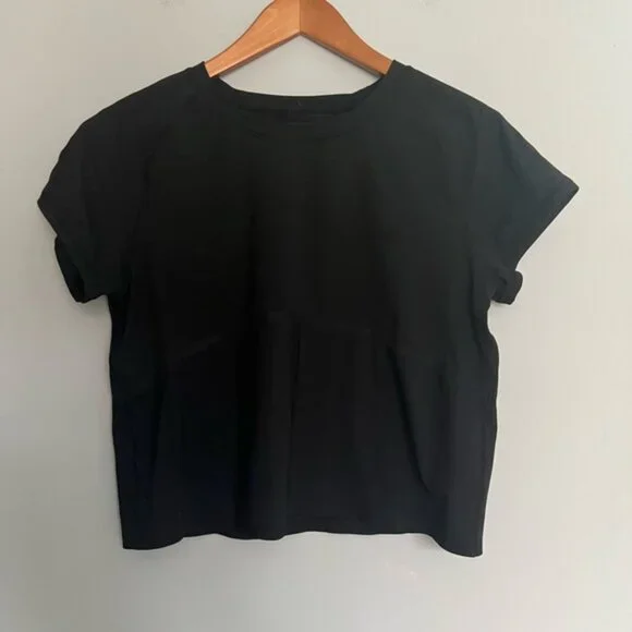 Lululemon Final Lap Short Sleeve UV Black Size 8 - Picture 3 of 3